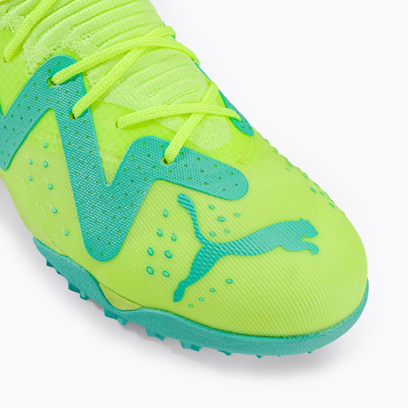 Scarpe da calcio PUMA Future Match TT + Mid giallo veloce/puma nero/luce piperita per bambini 7