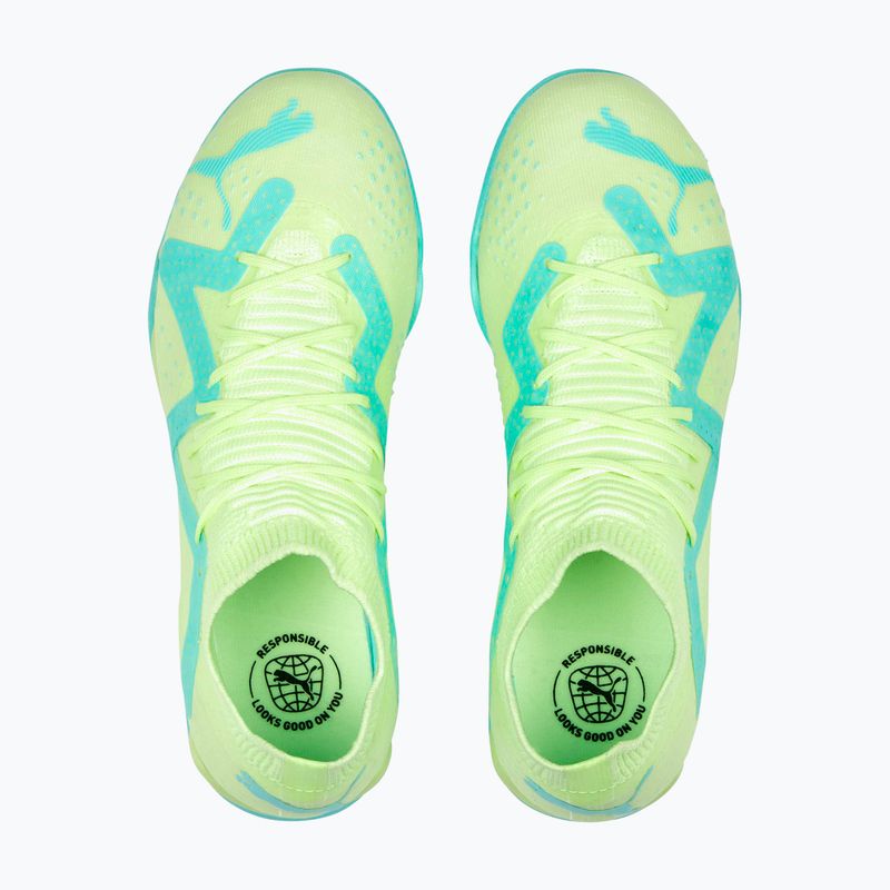 Scarpe da calcio PUMA Future Match TT + Mid giallo veloce/puma nero/luce piperita per bambini 13