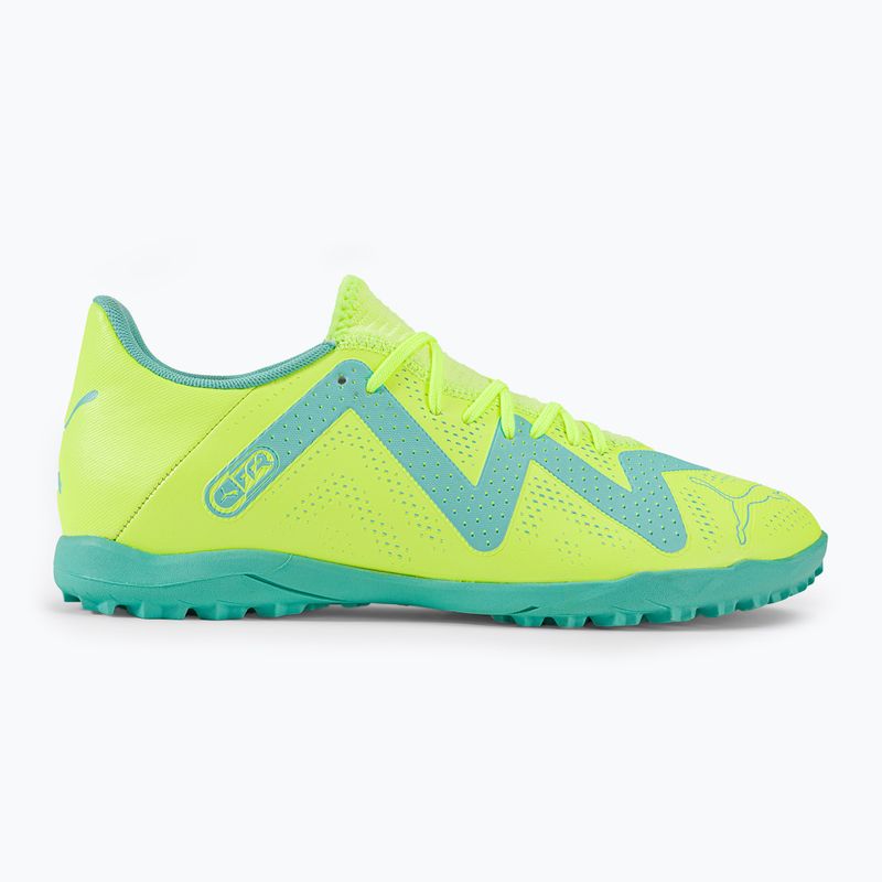 Scarpe da calcio da uomo PUMA Future Play TT giallo veloce/puma nero/elettrico menta piperita 2