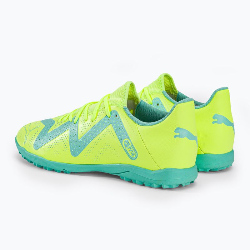 Scarpe da calcio da uomo PUMA Future Play TT giallo veloce/puma nero/elettrico menta piperita 3