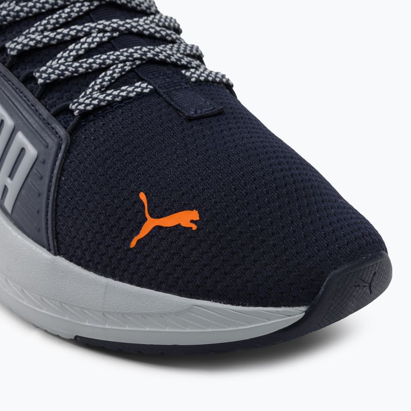 PUMA Softride Premier Slip-On, scarpe da corsa da uomo blu/ grigio platino/ultra arancione 8