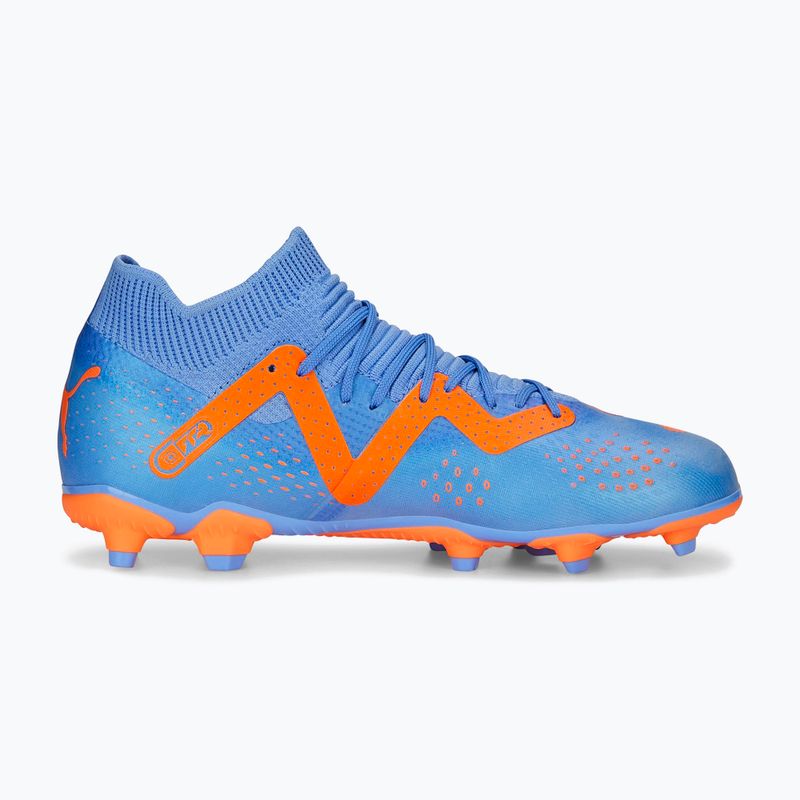 Scarpe da calcio PUMA Future Match FG/AG blu glimmer/puma bianco/ultra arancione per bambini 11