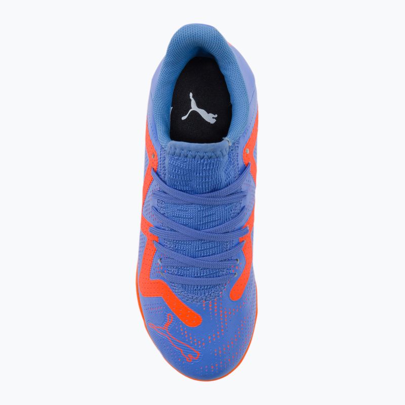 PUMA Future Play TT scarpe da calcio per bambini blu glimmer/puma bianco/ultra arancione 6