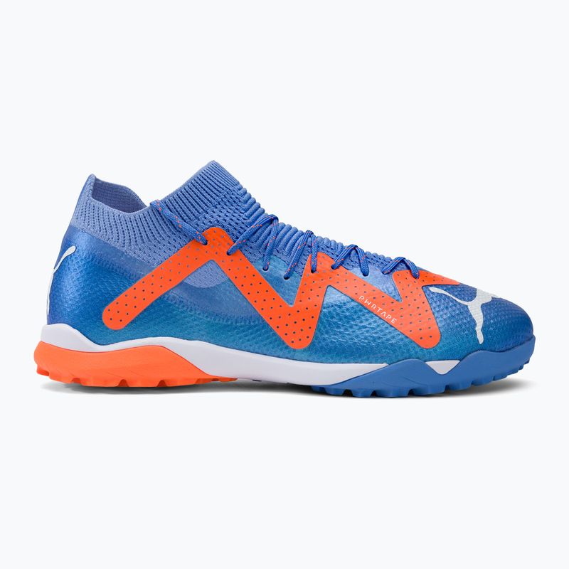 PUMA Future Ultimate Cage blu glimmer/puma bianco/ultra arancione scarpe da calcio da uomo 2