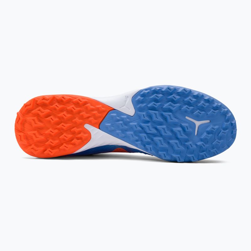 PUMA Future Ultimate Cage blu glimmer/puma bianco/ultra arancione scarpe da calcio da uomo 5