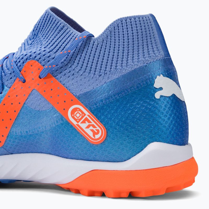 PUMA Future Ultimate Cage blu glimmer/puma bianco/ultra arancione scarpe da calcio da uomo 9