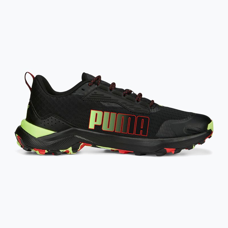 Scarpe da corsa da uomo PUMA Obstruct Profoam Bold puma nero/puma rosso/giallo veloce 13