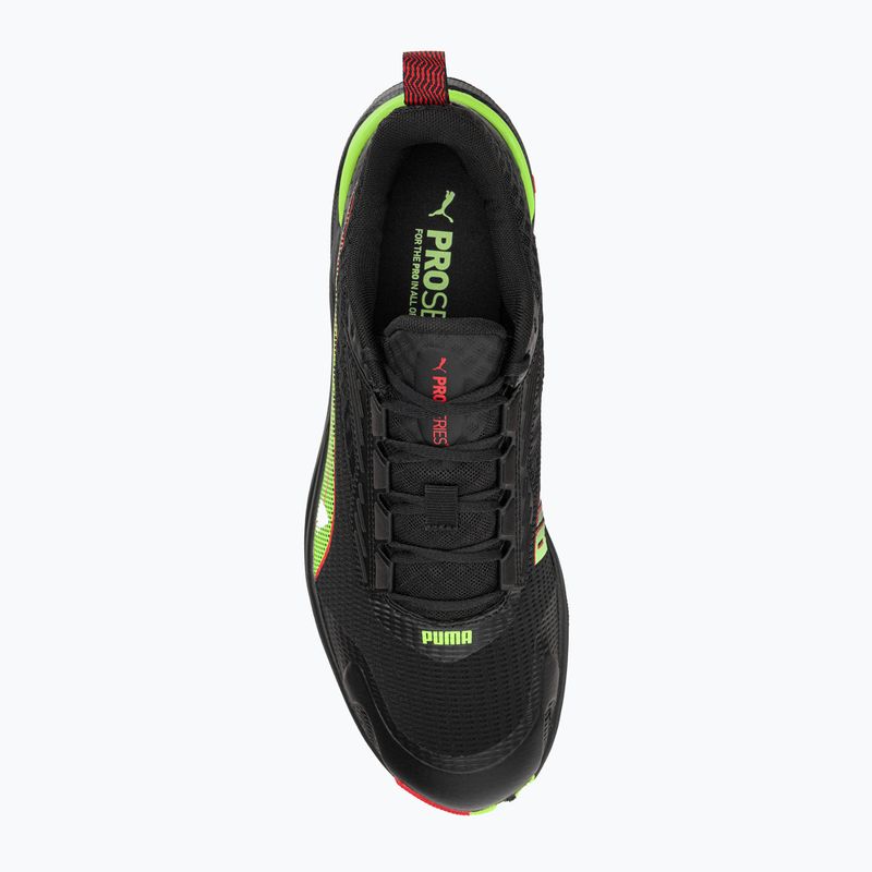 Scarpe da corsa da uomo PUMA Obstruct Profoam Bold puma nero/puma rosso/giallo veloce 6