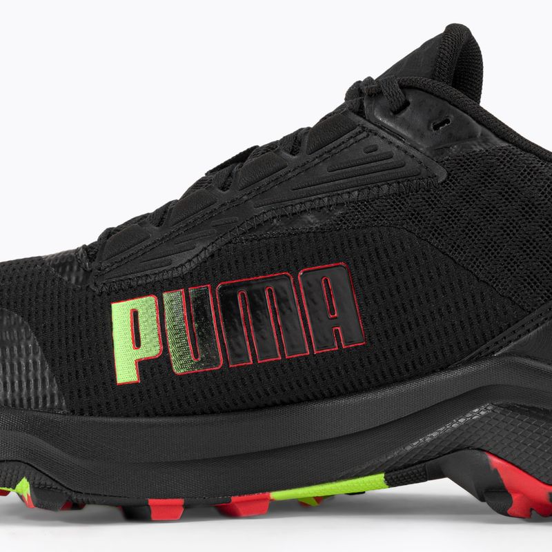 Scarpe da corsa da uomo PUMA Obstruct Profoam Bold puma nero/puma rosso/giallo veloce 11