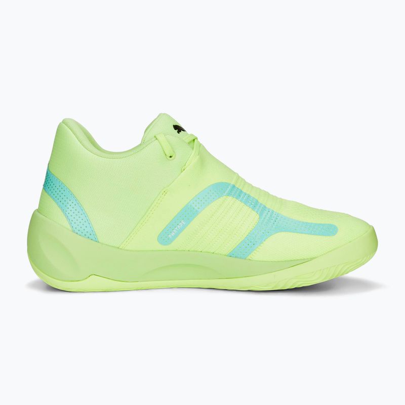 Scarpe da basket da uomo PUMA Rise Nitro fast yellow/electric peppermint 12