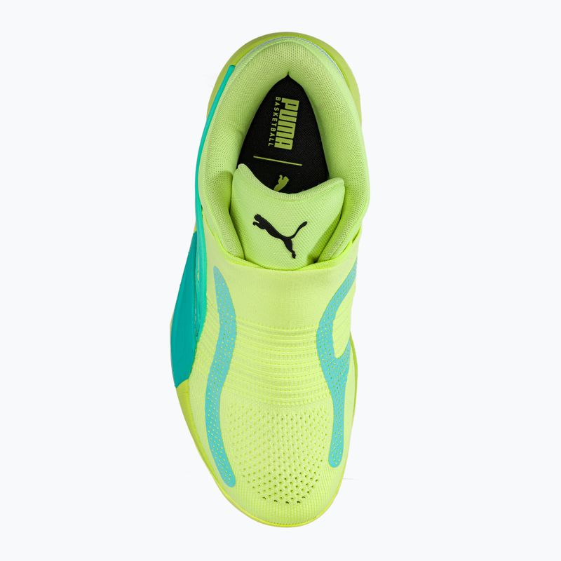 Scarpe da basket da uomo PUMA Rise Nitro fast yellow/electric peppermint 6