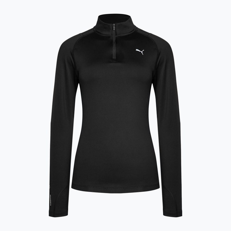 Felpa running donna PUMA Run Cloudspun 1/2 Zip puma nero