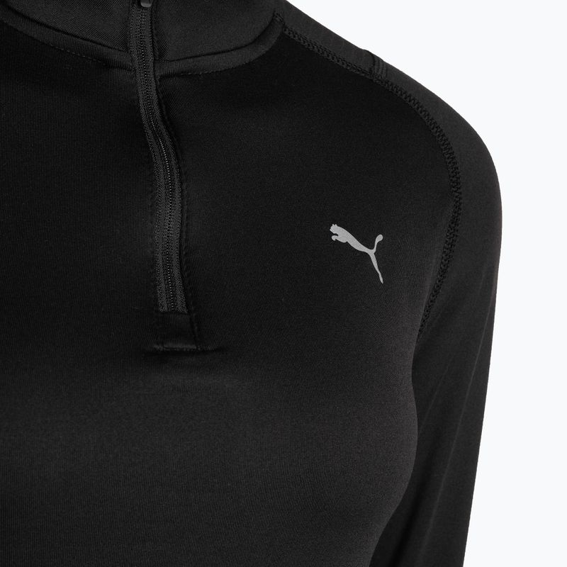 Felpa running donna PUMA Run Cloudspun 1/2 Zip puma nero 3