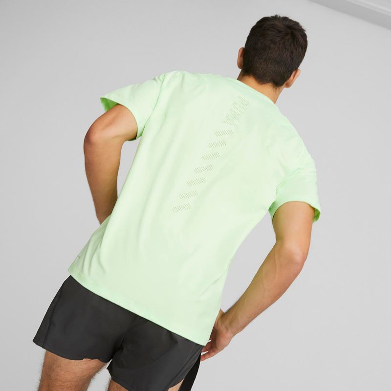 Maglietta da corsa PUMA Run Cloudspun fizzy lime da uomo 4