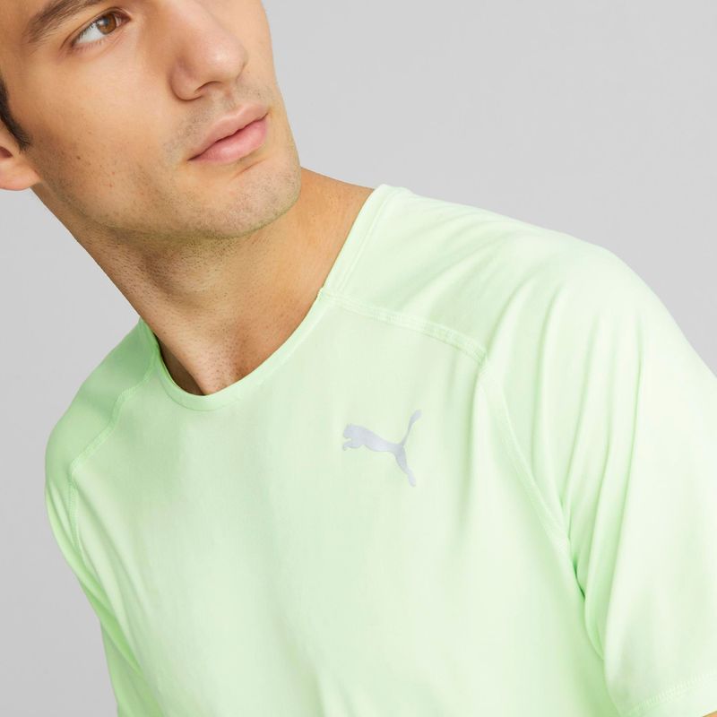 Maglietta da corsa PUMA Run Cloudspun fizzy lime da uomo 5