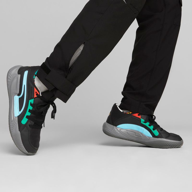 Scarpe da basket da uomo PUMA Court Rider Chaos Block Party puma nero/cast iron 4