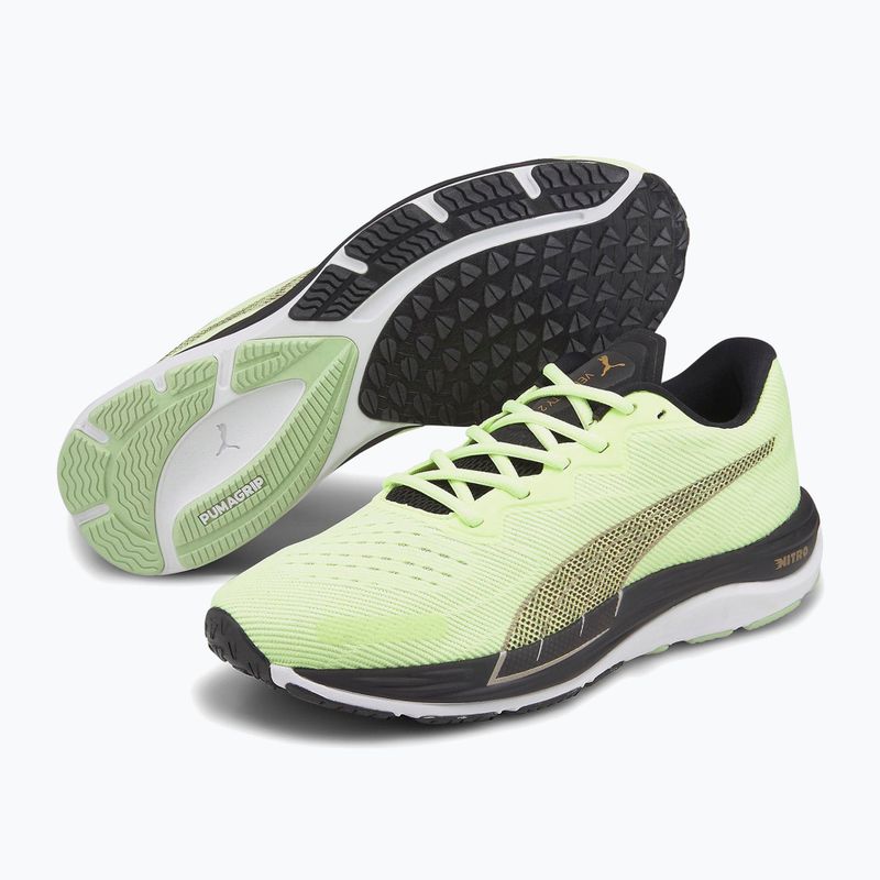 Scarpe da corsa da uomo PUMA Velocity Nitro 2 Run 75 giallo veloce/puma nero 12