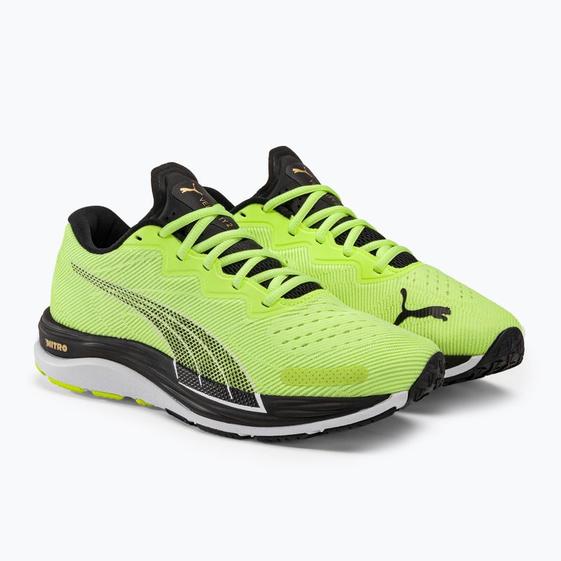 Scarpe da corsa da uomo PUMA Velocity Nitro 2 Run 75 giallo veloce/puma nero 5