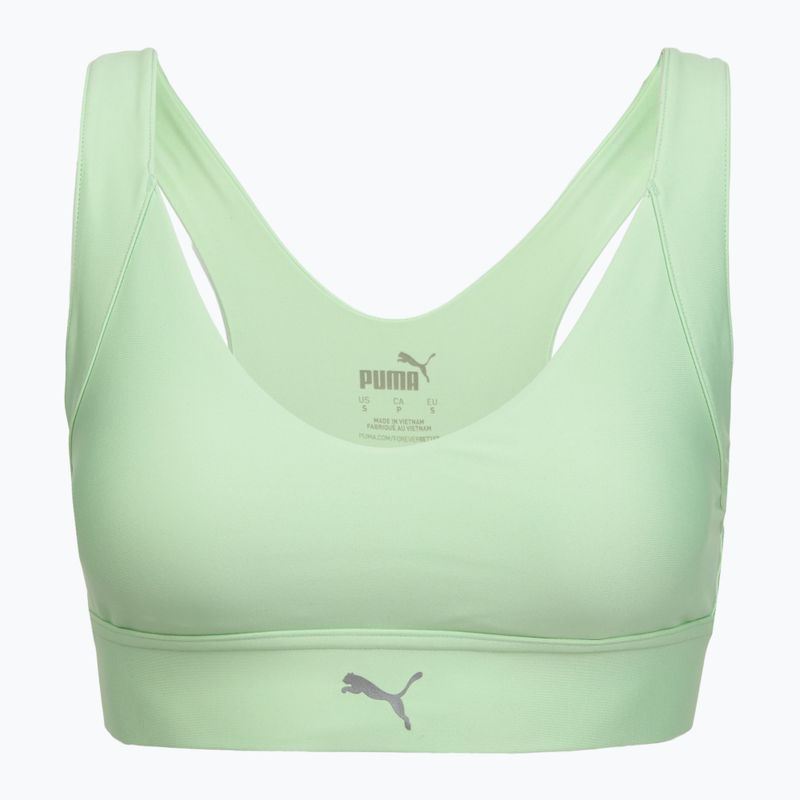 Reggiseno sportivo da running Puma High Impact Ultraform Running Bra green/silver