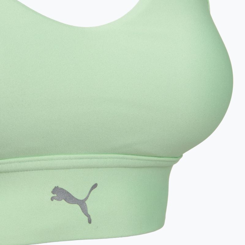 Reggiseno sportivo da running Puma High Impact Ultraform Running Bra green/silver 3