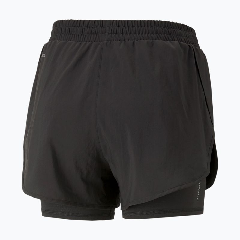 Pantaloncini da corsa da donna PUMA Run Favorite Woven 2In1 3" nero 2