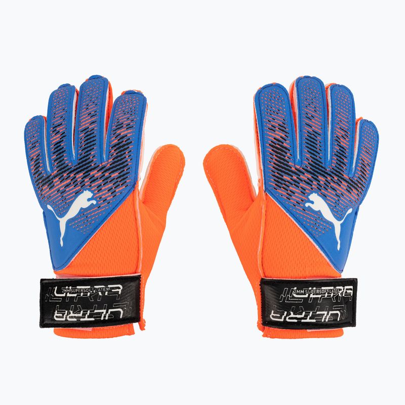 Guanti da portiere PUMA per bambini Ultra Grip 4 RC ultra arancio/blu glimmer