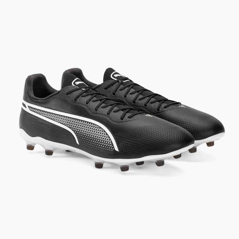 Scarpe da calcio da uomo PUMA King Pro FG/AG puma nero/puma bianco 4