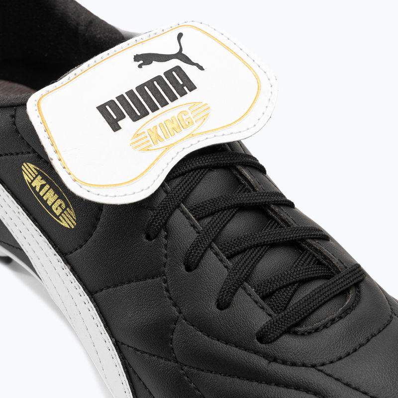 Scarpe da calcio da uomo PUMA King Top FG/AG puma nero/puma bianco/puma oro 8