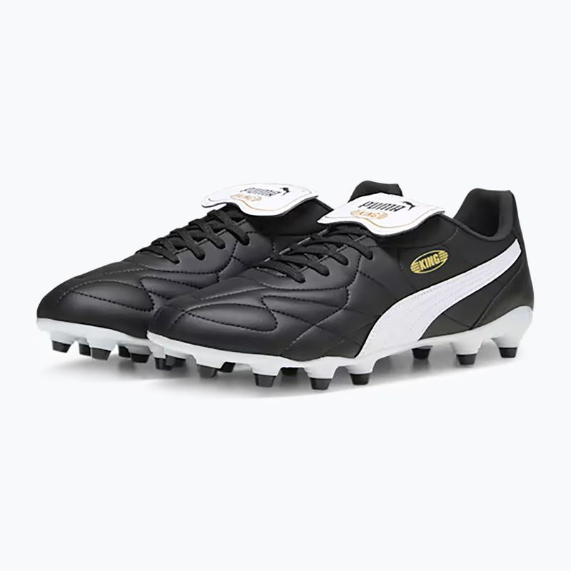 Scarpe da calcio da uomo PUMA King Top FG/AG puma nero/puma bianco/puma oro 13