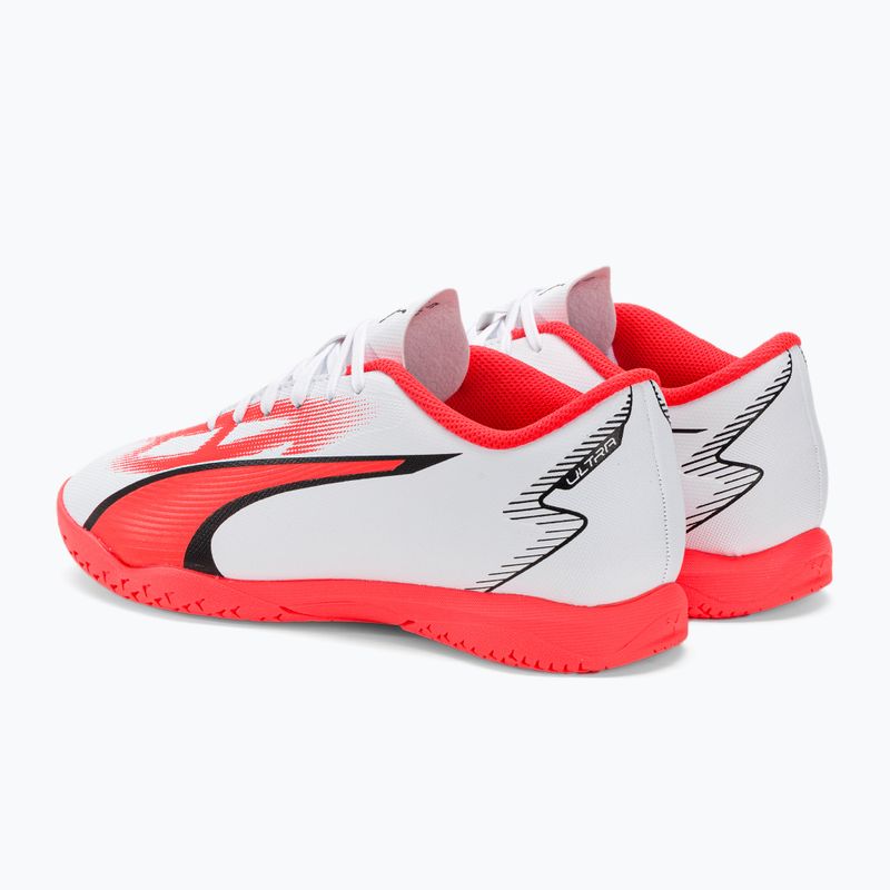 PUMA Ultra Play IT scarpe da calcio per bambini puma bianco/puma nero/arancio 3