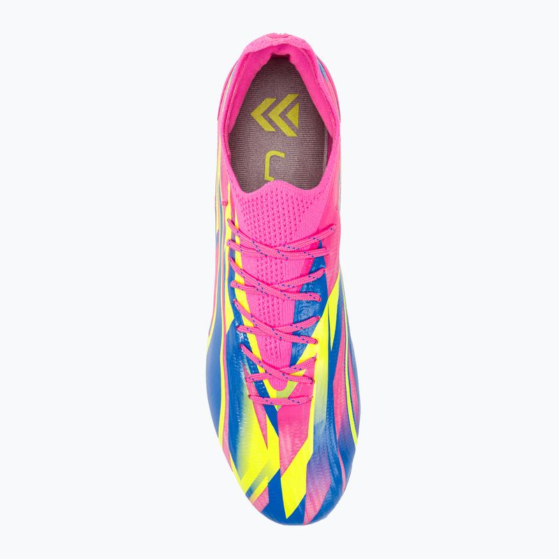 Scarpe da calcio da uomo PUMA Ultra Ultimate Energy FG/AG rosa luminoso/ultra blu/giallo allerta 6