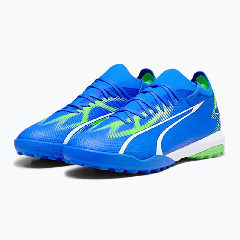 Scarpe da calcio PUMA uomo Ultra Match TT ultra blu/puma bianco/verde 8