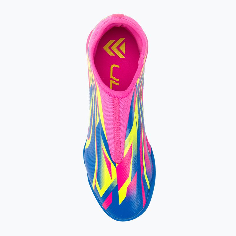 Scarpe da calcio per bambini PUMA Ultra Match LL Energy TT + Mid rosa luminoso/ultra blu/giallo allerta 6