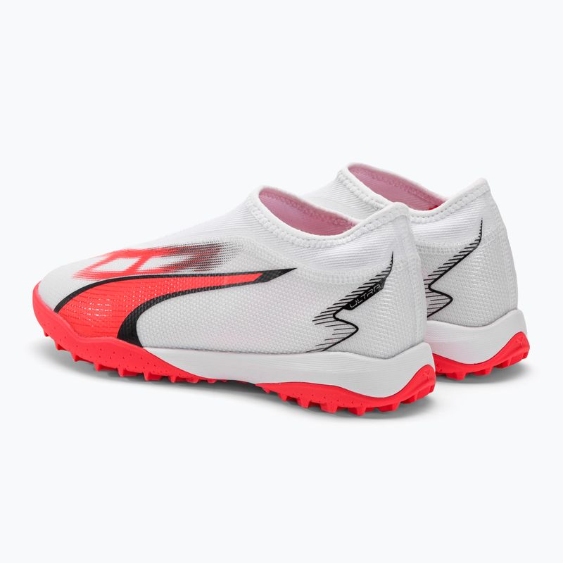 Scarpe da calcio per bambini PUMA Ultra Match Ll TT + Mid puma bianco/puma nero/arancio 3