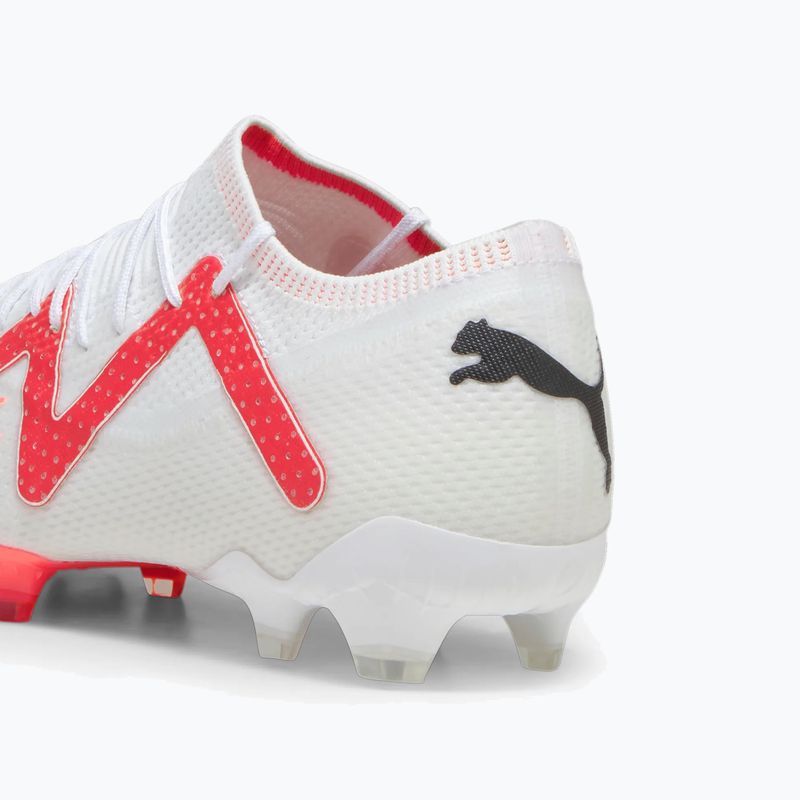 Scarpe da calcio da uomo PUMA Future Ultimate Low FG/AG puma bianco/puma nero/fire orchid 13