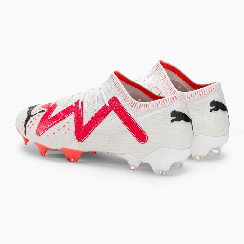 Scarpe da calcio da uomo PUMA Future Ultimate Low FG/AG puma bianco/puma nero/fire orchid 3