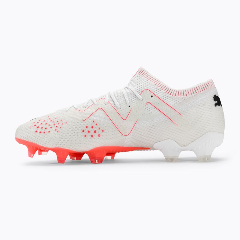 Scarpe da calcio da uomo PUMA Future Ultimate Low FG/AG puma bianco/puma nero/fire orchid 10