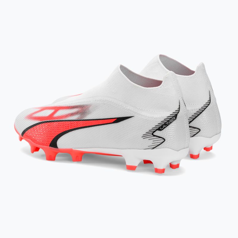 Scarpe da calcio da uomo PUMA Ultra Match+ LL FG/AG puma bianco/puma nero/arancio 5