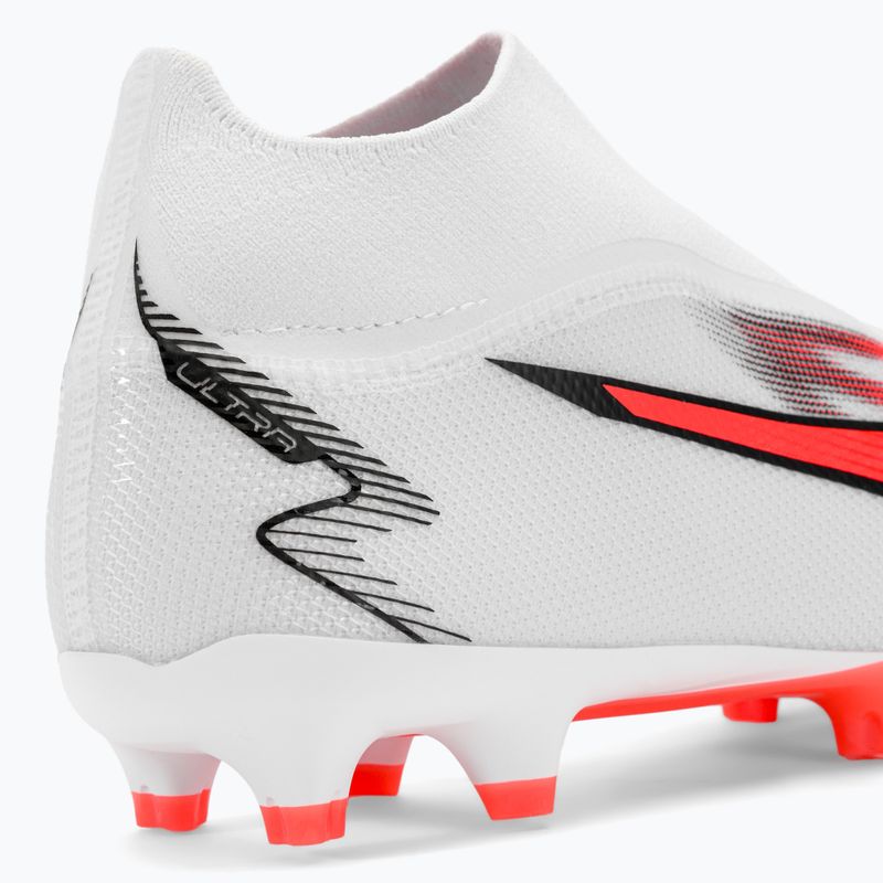 Scarpe da calcio da uomo PUMA Ultra Match+ LL FG/AG puma bianco/puma nero/arancio 11