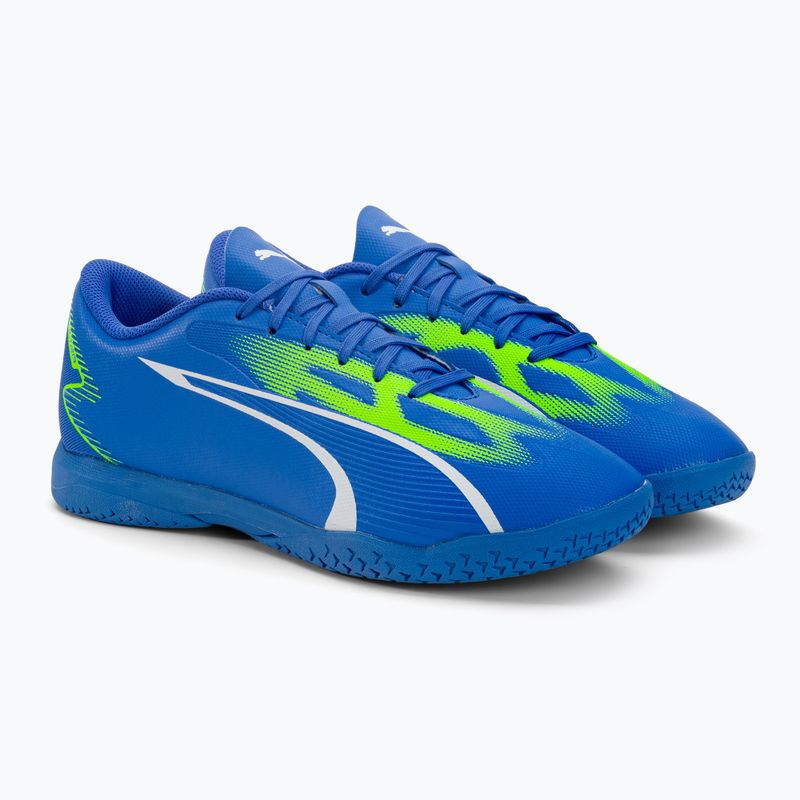 Scarpe da calcio PUMA Ultra Play IT da uomo ultra blu/puma bianco/verde 4