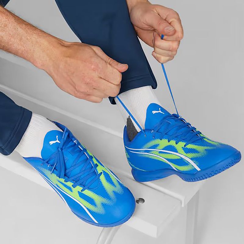 Scarpe da calcio PUMA Ultra Play IT da uomo ultra blu/puma bianco/verde 13