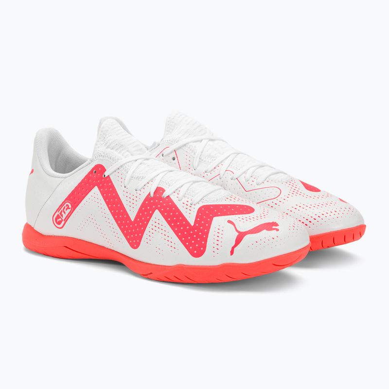 PUMA Future Play IT scarpe da calcio uomo puma bianco/fire orchid 6