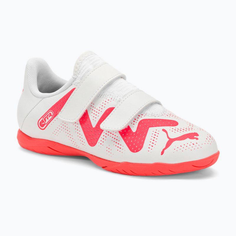 Scarpe da calcio per bambini PUMA Future Play IT V puma bianco/arancio