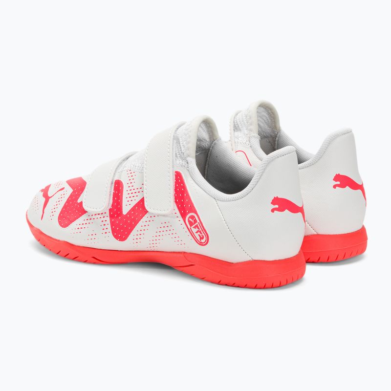 Scarpe da calcio per bambini PUMA Future Play IT V puma bianco/arancio 3