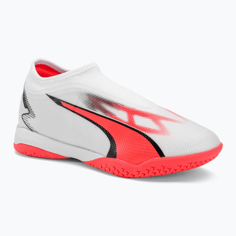 Scarpe da calcio per bambini PUMA Ultra Match LL IT + Mid puma bianco/puma nero/arancio