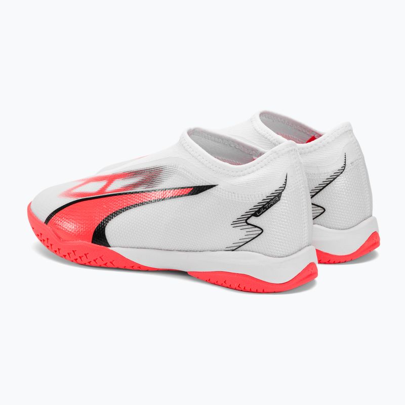 Scarpe da calcio per bambini PUMA Ultra Match LL IT + Mid puma bianco/puma nero/arancio 3