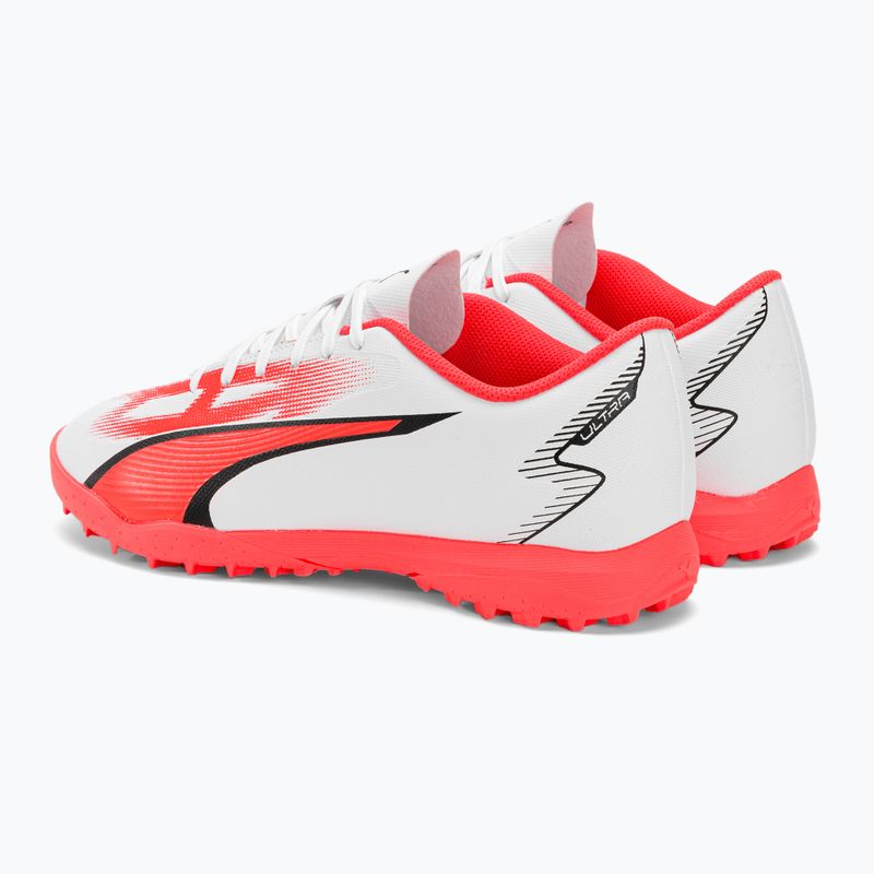 Scarpe da calcio PUMA Ultra Play TT da uomo puma bianco/puma nero/fire orchid 5
