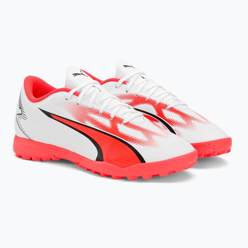 Scarpe da calcio PUMA Ultra Play TT da uomo puma bianco/puma nero/fire orchid 6