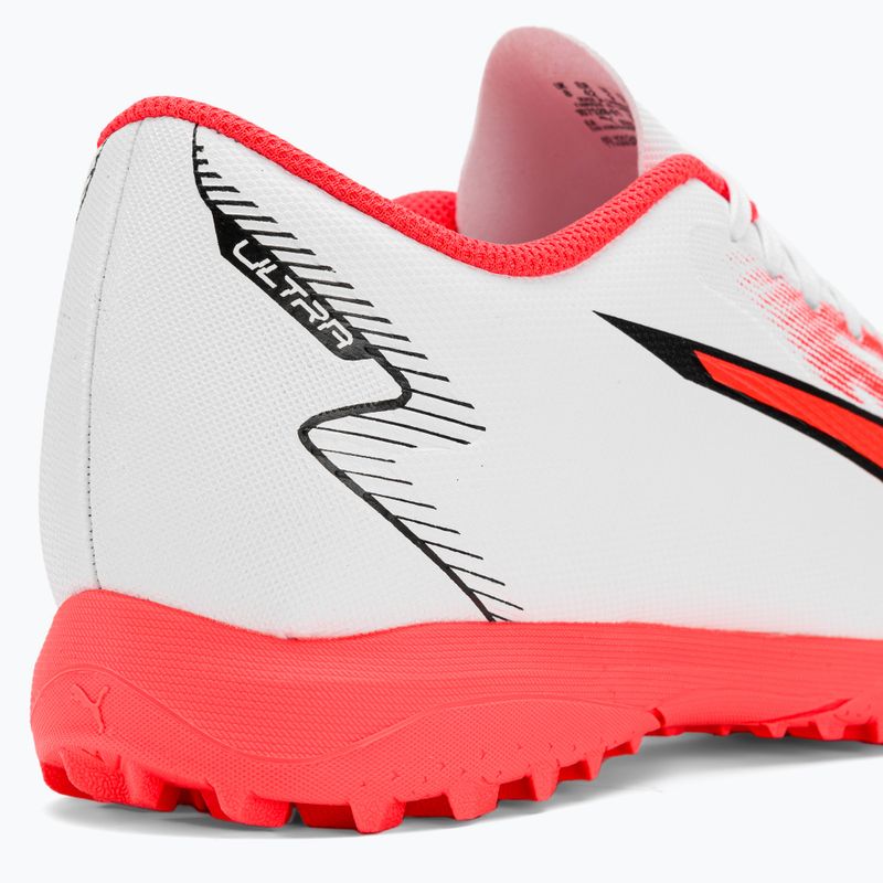 Scarpe da calcio PUMA Ultra Play TT da uomo puma bianco/puma nero/fire orchid 11