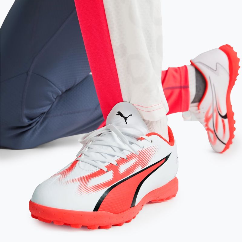 Scarpe da calcio PUMA Ultra Play TT da uomo puma bianco/puma nero/fire orchid 2
